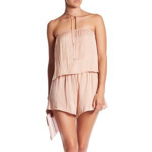 Honey Punch Strapless Satin Romper